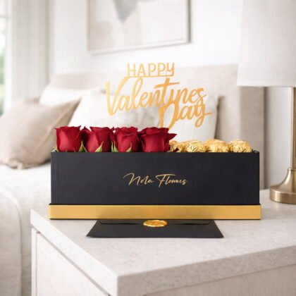 Scarlet Devotion | Valentine’s Red Rose Box | Nola Flowers
