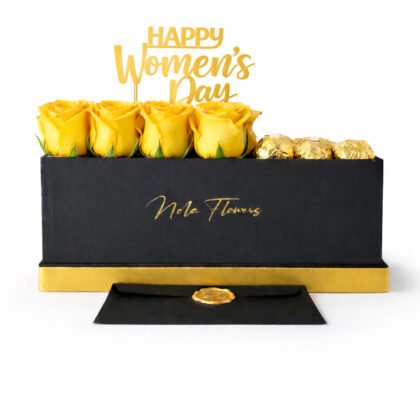 Golden Tribute – Women’s Day Rose Box